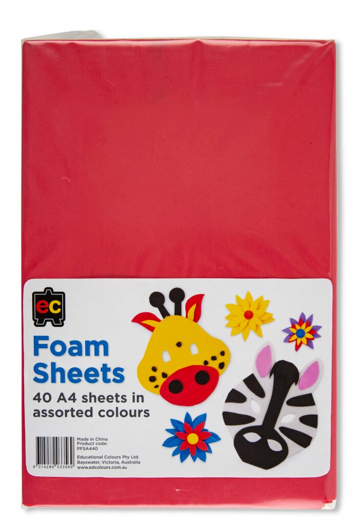 Foam Sheets A4 Packet 40