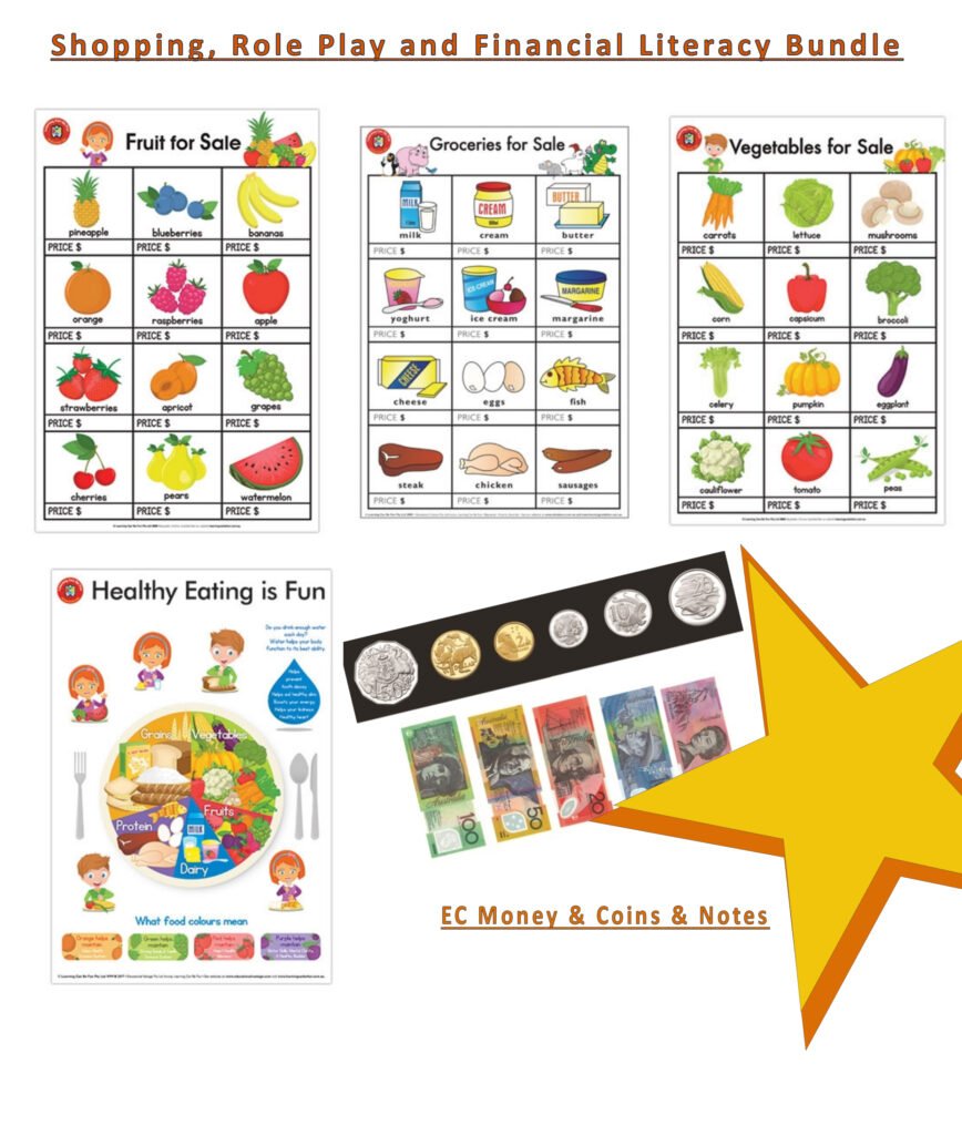 Shopping, Role Play and Financial Literacy Bundle